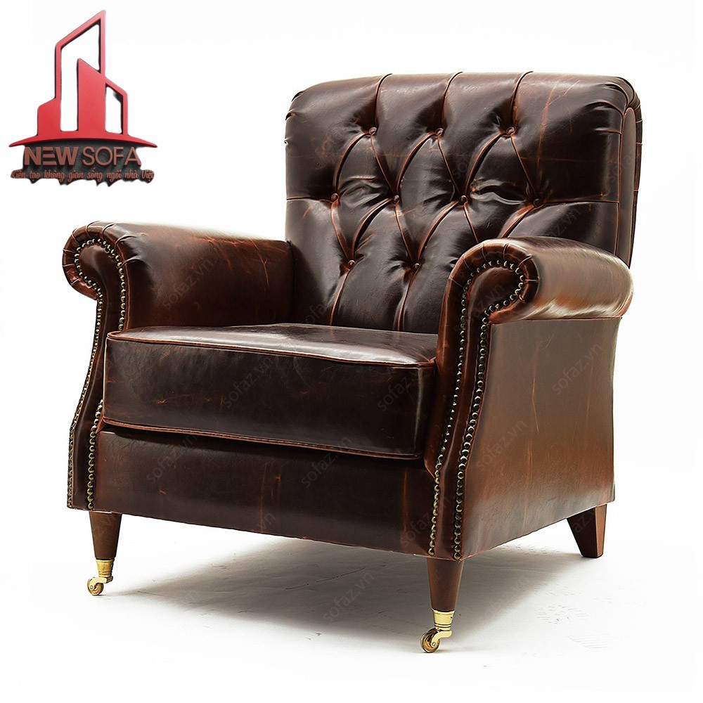 Sofa da đơn được cấu tạo từ 4 bộ phận khác nhau