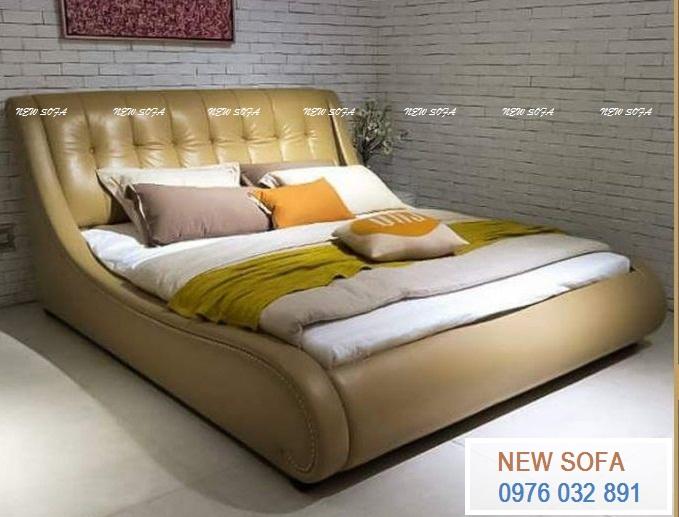Giường da GD24 đẹp mềm mại như cô gái đang mời gọi