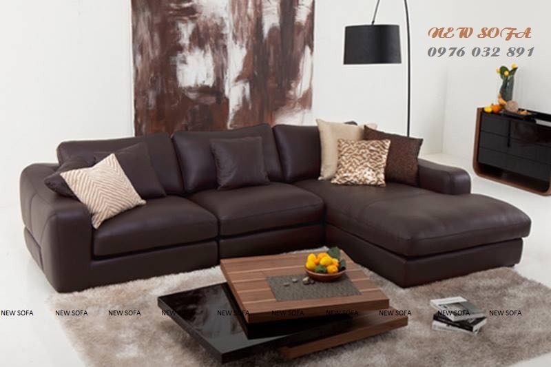 Sofa bọc da thật nhập khẩu được niêm yết giá bán từ 40.000.000đ/bộ trở lên