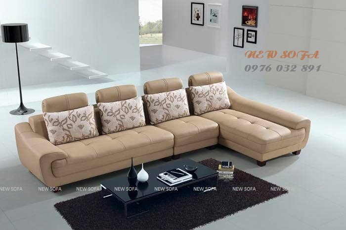 Bộ sofa da SD12 được thiết kế theo phong cách cách tân độc lạ