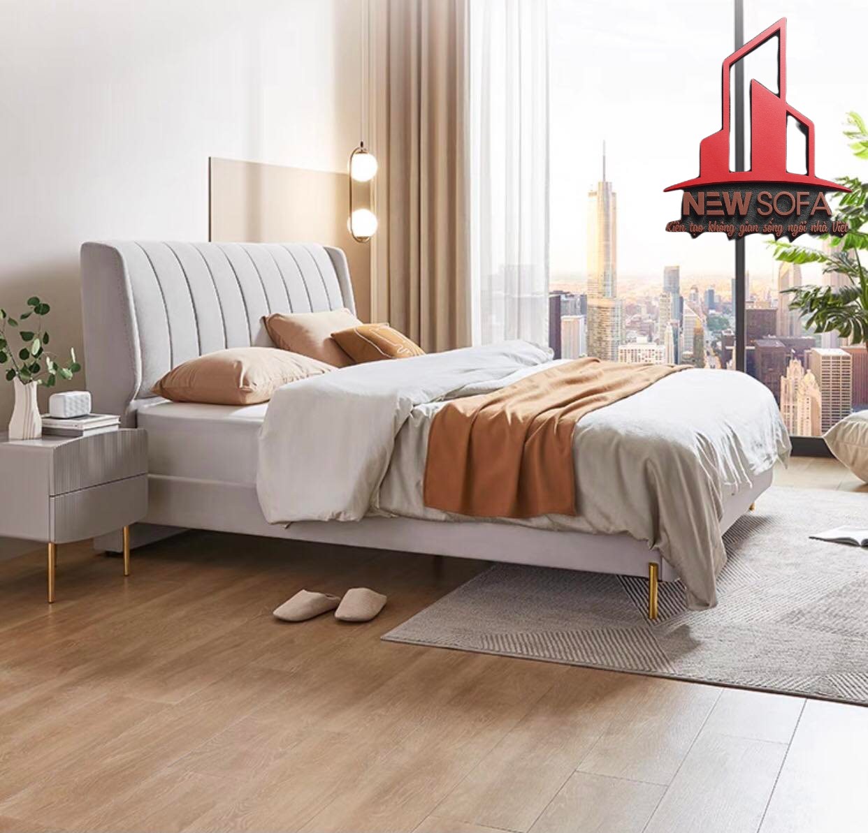 Giường nỉ được cấu tạo từ nhiều bộ phận khác nhau 