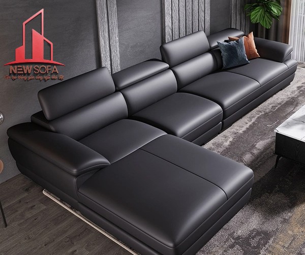 Sofa da góc là bộ sofa bọc da có thiết kế áp vào góc tường