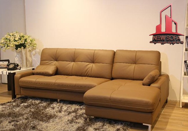 Bộ sofa góc da thật có lỗ chân lông to và toả mùi ngay ngáy như chất béo động vật
