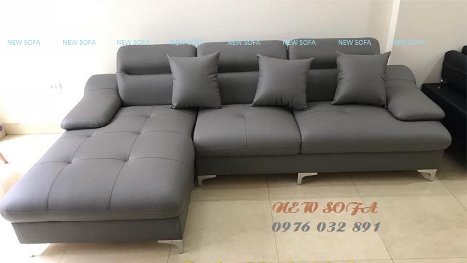 Ghế sofa da góc được sản xuất với kích thước lớn nhỏ khác nhau
