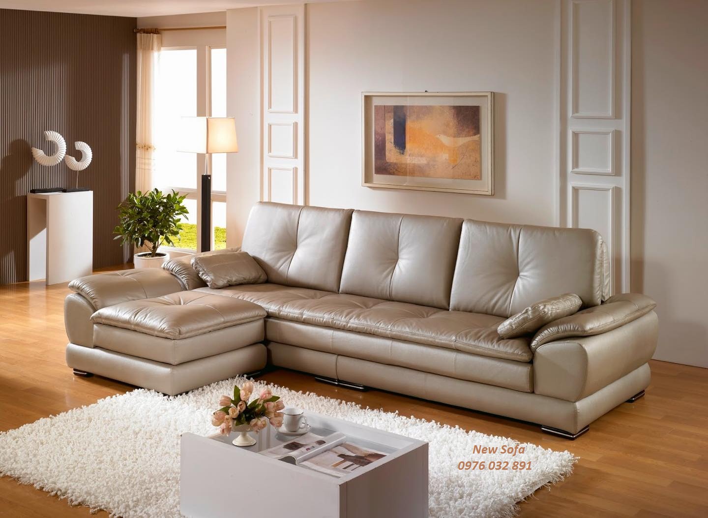SOFA DA THẬT MÃ ST04
